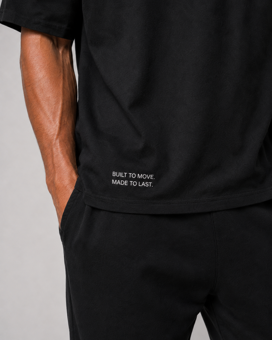 OQOVO Oversized Tee — Built to move. Made to last. hem print